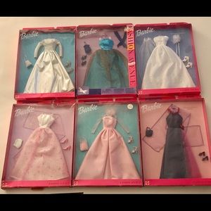 Vintage Lot of Barbie lot of 6 Dazzle Fashions. New in boxes.